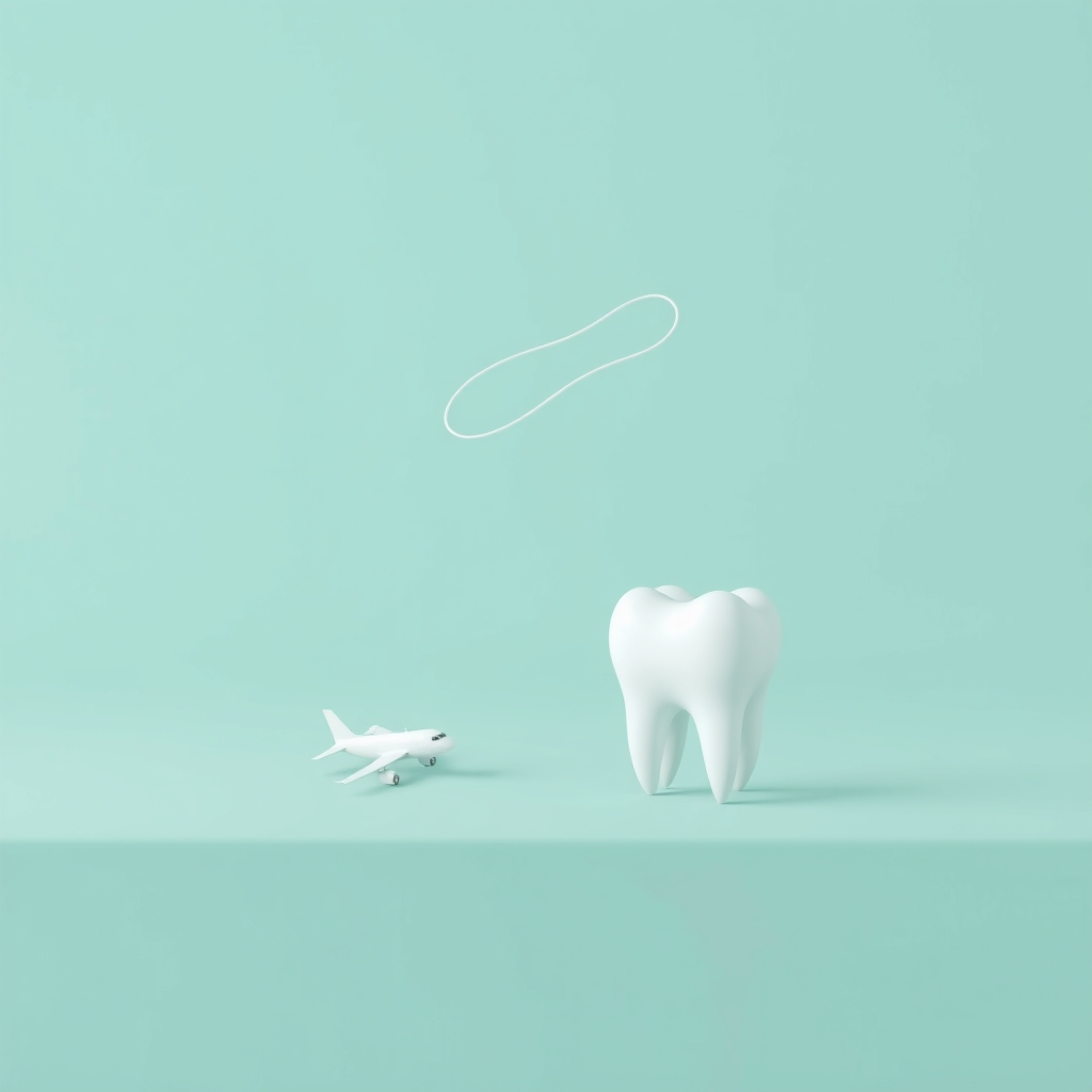 Illustration: Why Does My Tooth Hurt When I Fly? Understanding Barodontalgia